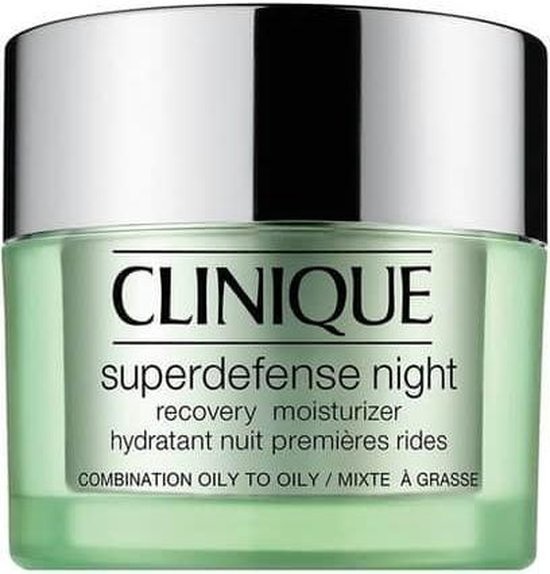 Clinique Superdefense Night Recovery Crème de nuit hydratante - 50 ml - Peau grasse