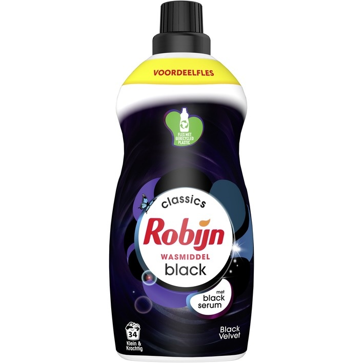 Robijn Klein & Powerful Black Velvet Flüssigwaschmittel - 1,19 ltr - 34 Waschgänge