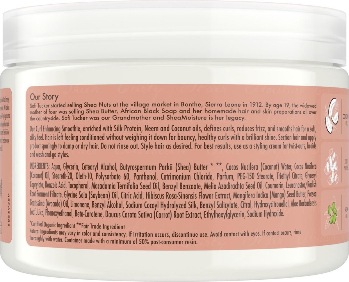 SheaMoisture Coconut & Hibiscus Curl Enhancing Smoothie - 326ml