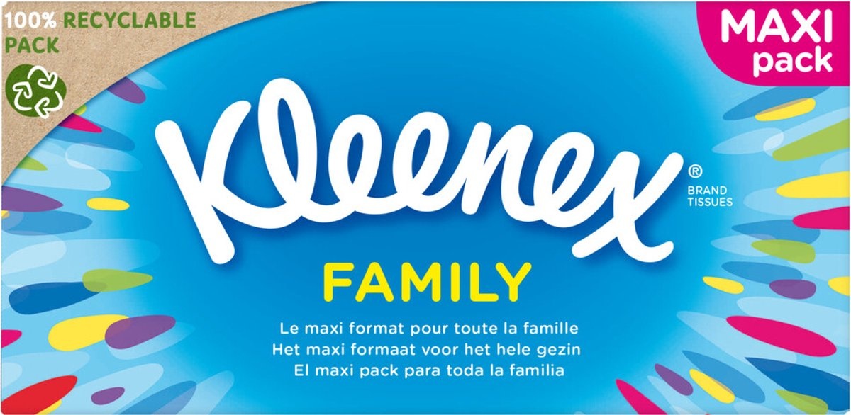 Family maxi pack 128 tissues