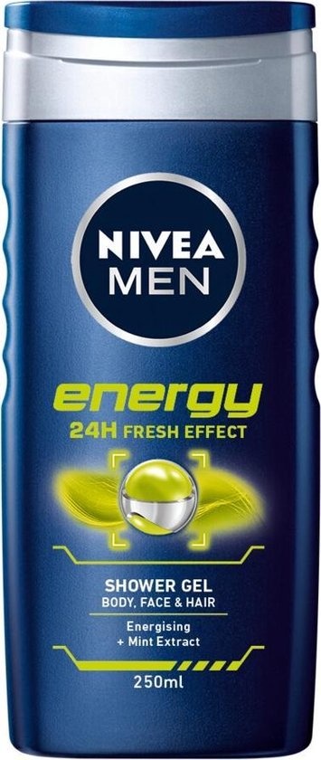 NIVEA For Men - Gel Douche 3 en 1 Energy - 250 ml