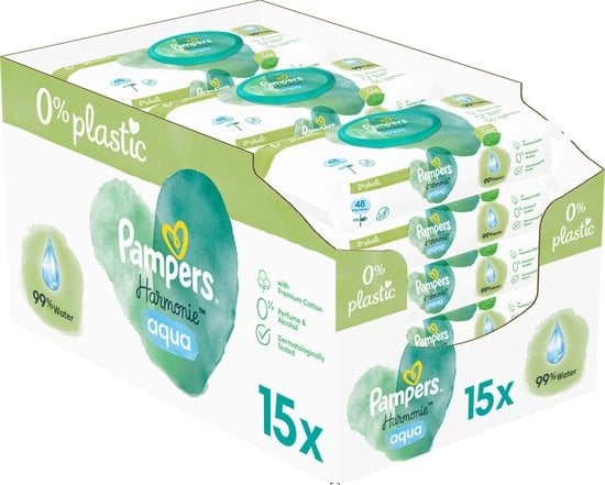 Pampers Harmonie Aqua Doekjes - 720 doekjes