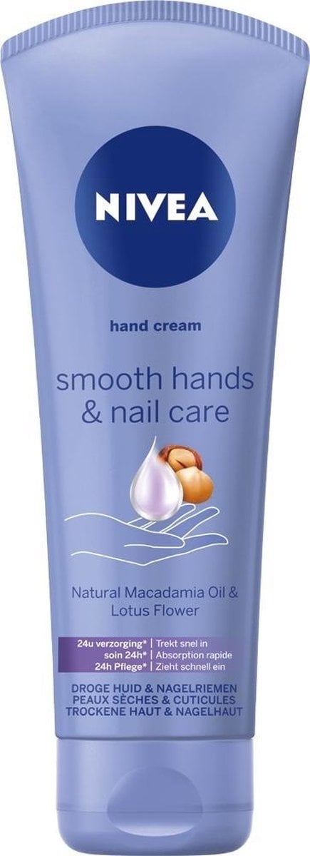 NIVEA Smooth Hands & Nail Care crème pour les mains 100 ml Unisexe