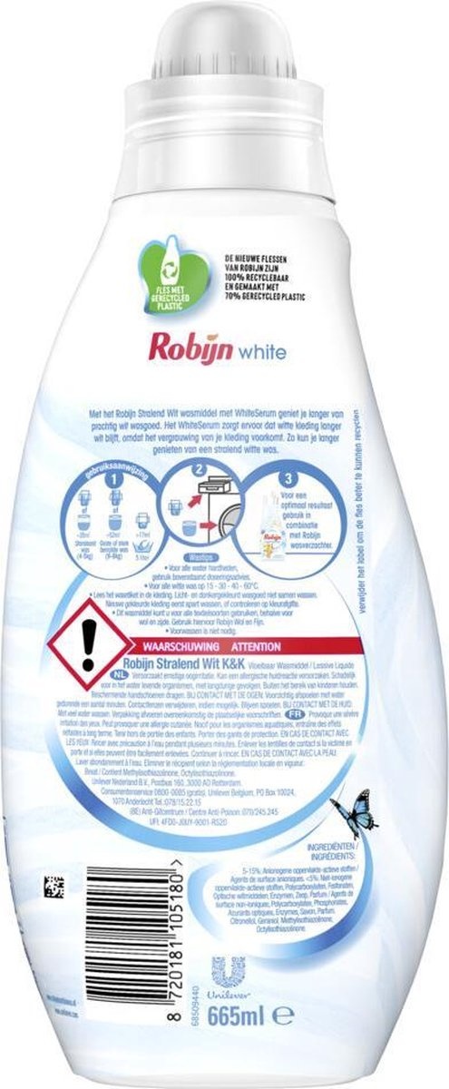 Ruby Small & Puissant Détergent Radiant White 665 ml