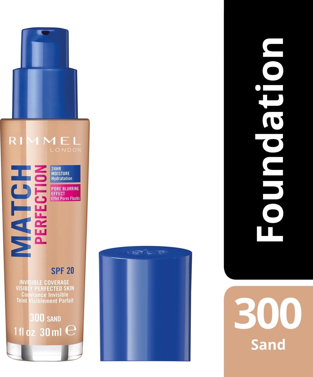 Rimmel London Match Perfection SPF20 Foundation - 300 Sand