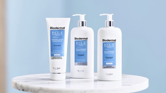 Biodermal P-CL-E Nährende Körperlotion für trockene Haut - Körperlotion mit Vitamin E und natürlicher Sheabutter - 400ml