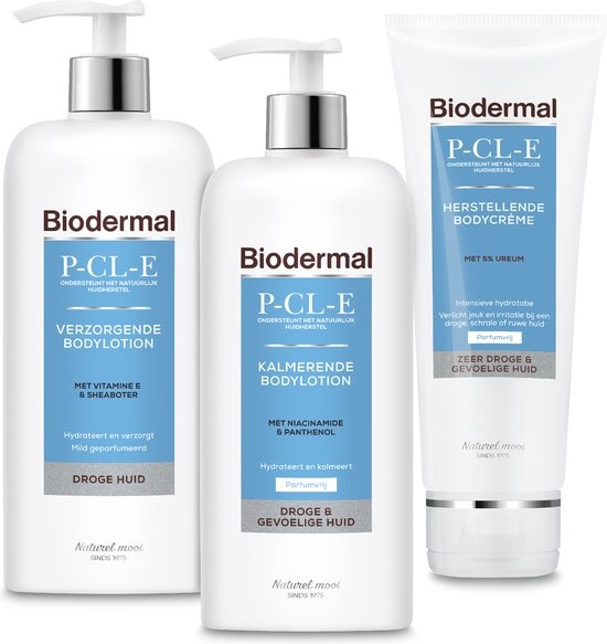 Biodermal P-CL-E Nourishing Body Lotion for dry skin - Body lotion with vitamin E and natural shea butter - 400ml