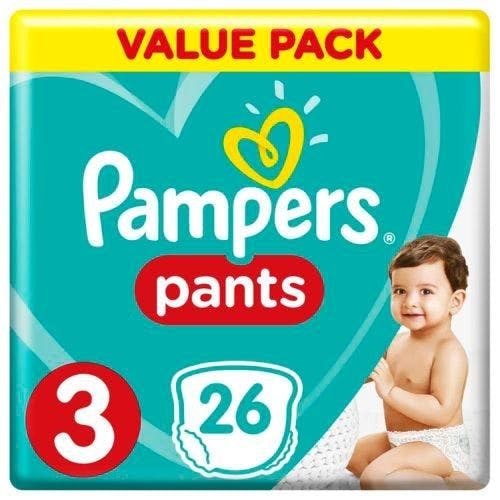 Pampers Baby Dry Pants Maat 3 - 26 Luierbroekjes