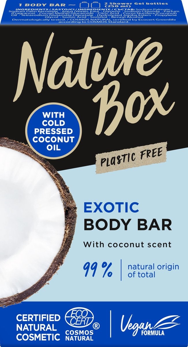 Nature Box Coconut Shower Bar - 100 g
