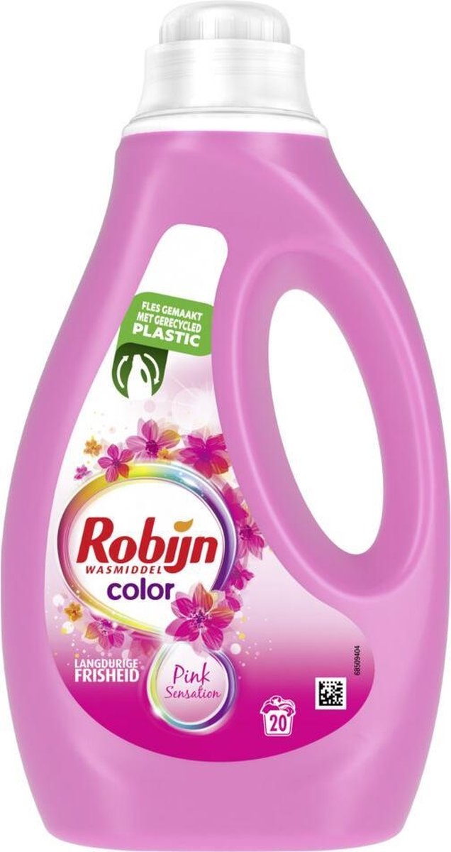Robijn Vloeibaar Wasmiddel Pink Sensation Color 1 liter