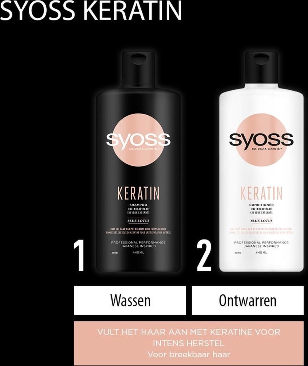 Syoss Après-shampooing à la kératine 440 ml