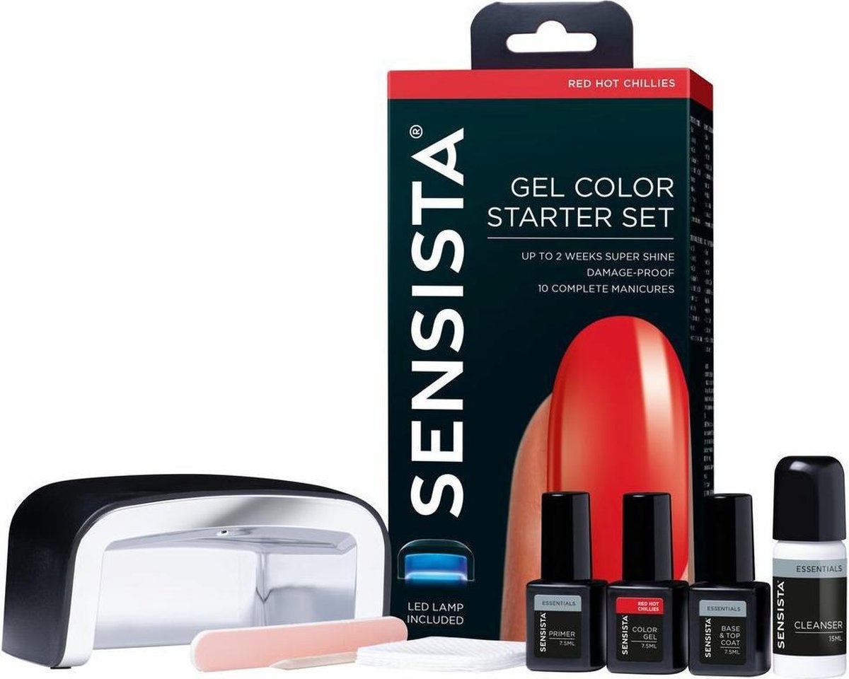 Sensista Gel Color Starter Set Red Hot Chillies  Rood