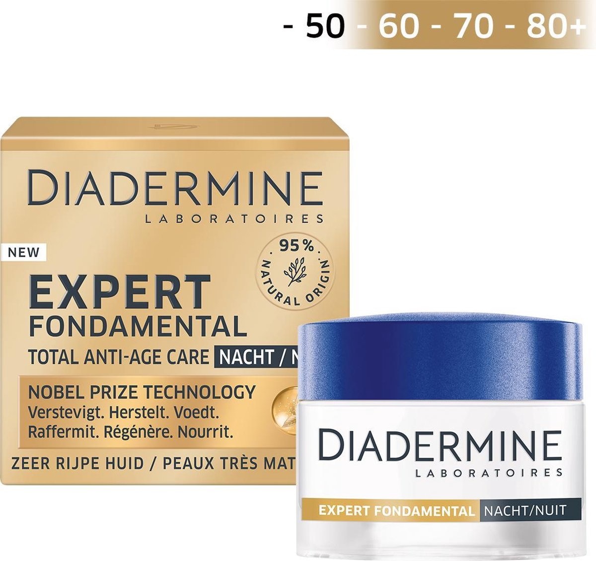 Diadermine Expert Fondamental Nachtcreme - 50ml