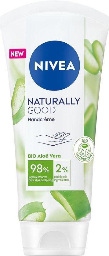 NIVEA Naturally Good Hand Cream Organic Aloe Vera - 75ml