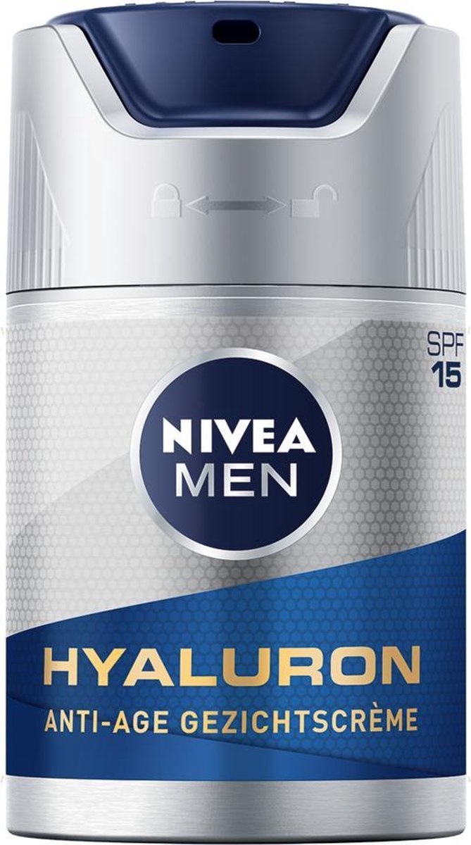 NIVEA MEN Anti-Age Hyaluron Gesichtscreme LSF 15 – 50 ml