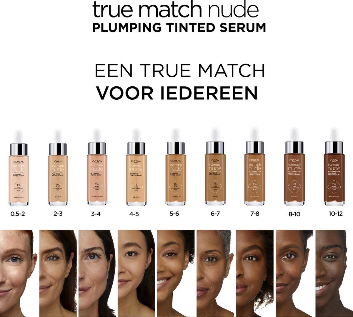 L'Oréal Paris True Match Teinté Sérum Fond de Teint - 0.5-2 Très Léger - 30ml