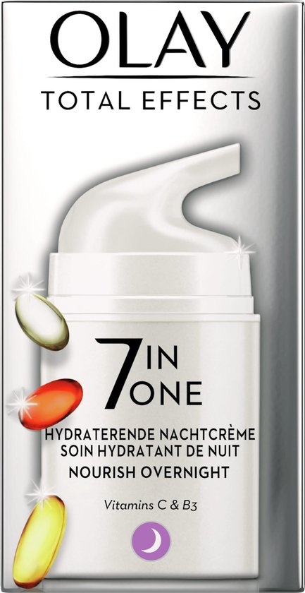 Olay Total Effects Crème de nuit hydratante 7 en 1 avec niacinamide - 50 ml