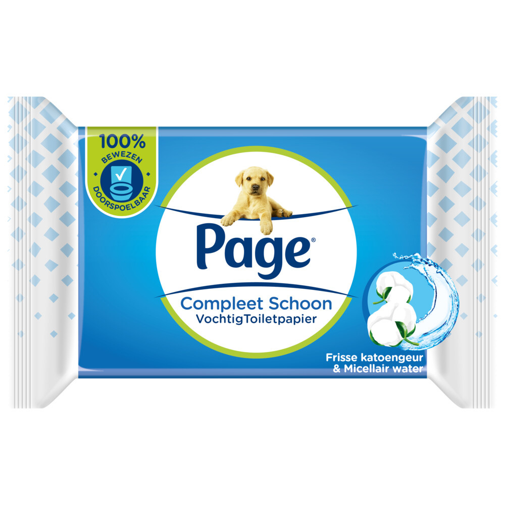 Page Papier toilette humide Complete Clean 38 pièces
