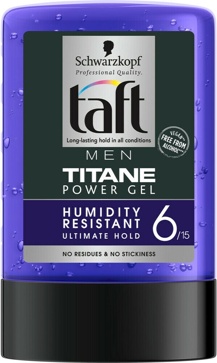 Taft Men Power Gel Titane Tenue 6 300 ml