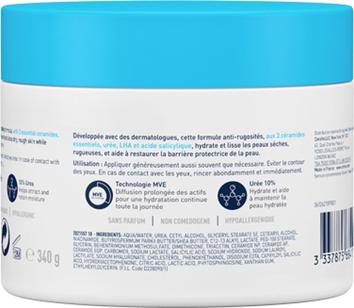 CeraVe - SA Smoothing Cream - for dry and rough skin - 340g