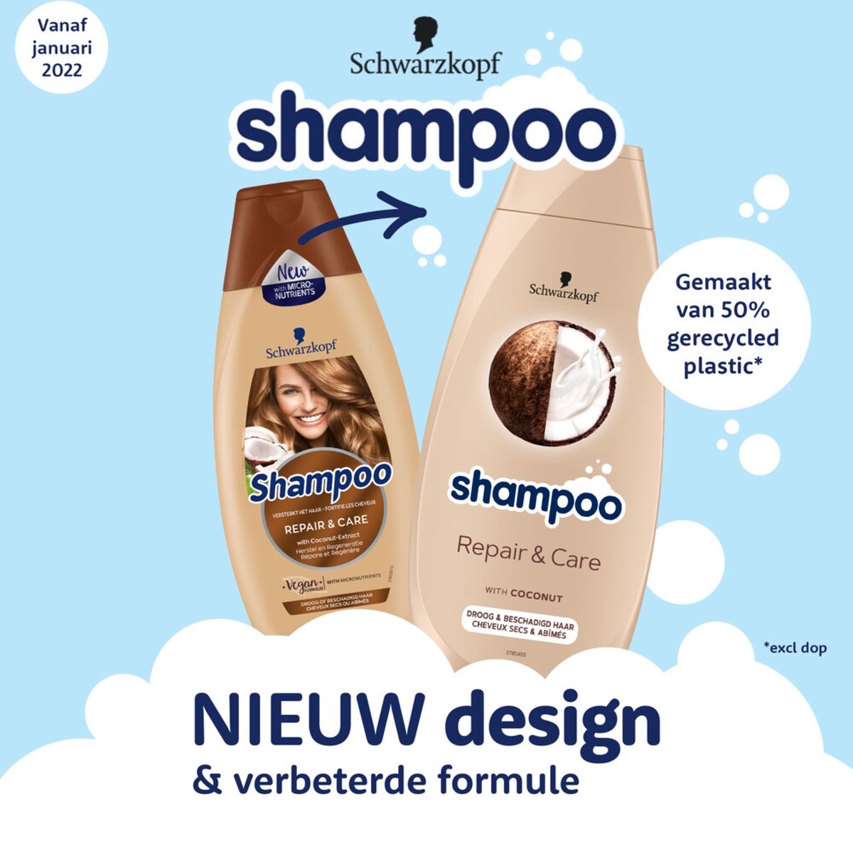 Schwarzkop Repair & Care Shampoo 400ml