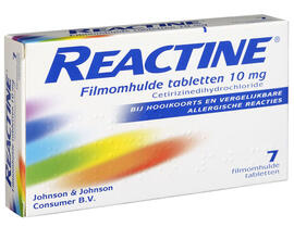 Reactine Cetirizine 10mg Tabletten 7st.