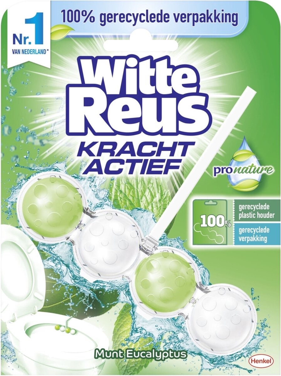 Witte Reus Kracht Actief Toiletblok - Pro Nature Munt Eucalyptus