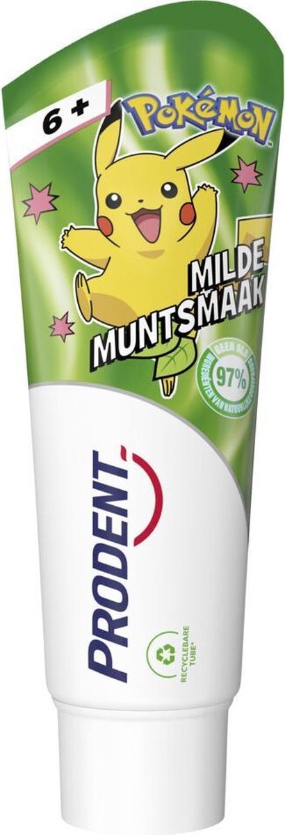Prodent Kids 6+ years Pokémon Toothpaste - Mild Mint Flavor - 75 ml