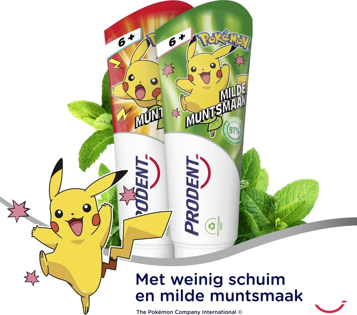 Prodent Kids ab 6 Jahren Pokémon Zahnpasta - Milder Minzgeschmack - 75 ml