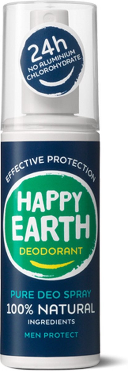 Happy Earth Déodorant Spray 100% Naturel Men Protect 100 ml