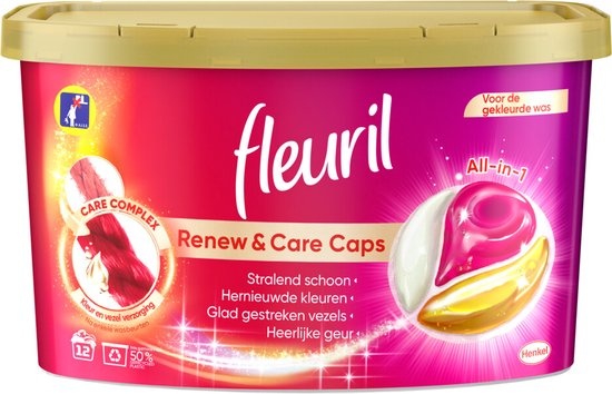 Fleuril Détergent Capsules Colour Caps 12 pièces