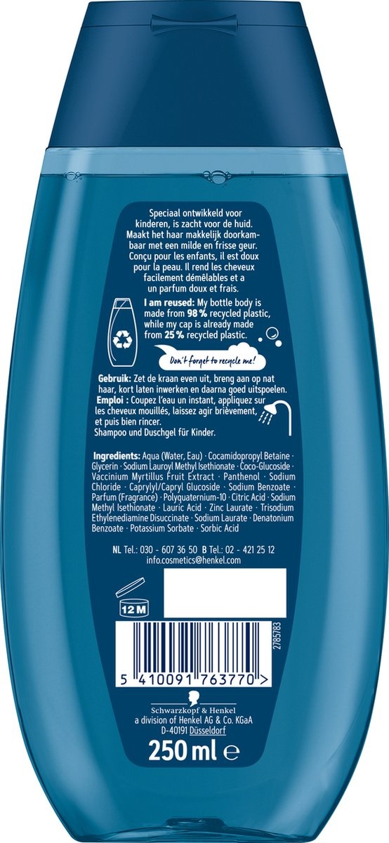 Schwarzkopf Boys Blueberry Shampoo 250ml