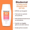 Biodermal Ultra-Light Sun Fluid - Sunscreen with SPF50+ - with Hyaluronic Acid - Sunscreen Face