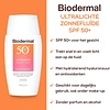 Biodermal Ultralichte Zonnefluide - Zonnebrand met SPF50+ - met hyaluronzuur - Zonnebrand gezicht