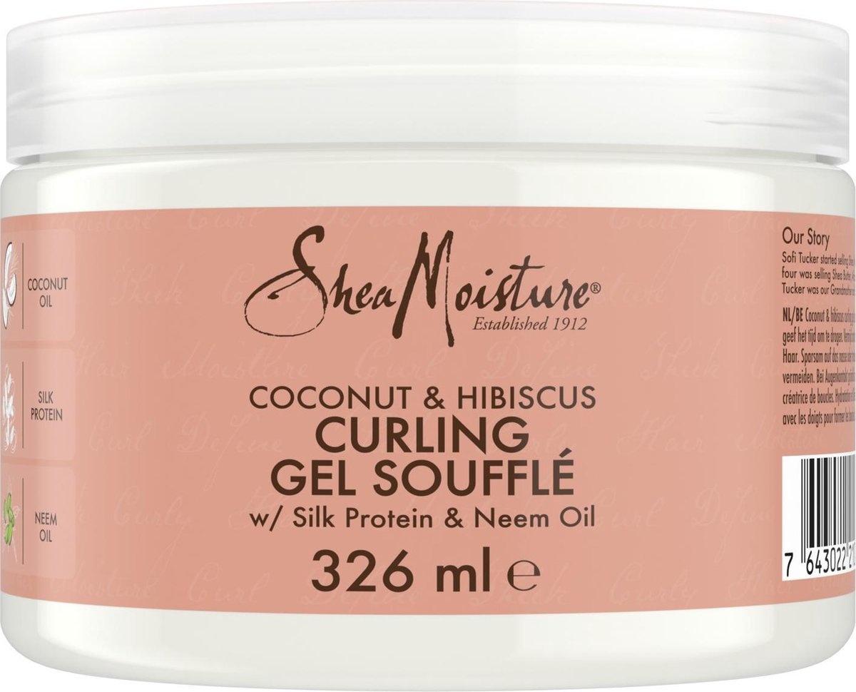 Shea Moisture Coconut & Hibiscus Curling Gel Soufflé - 326ml