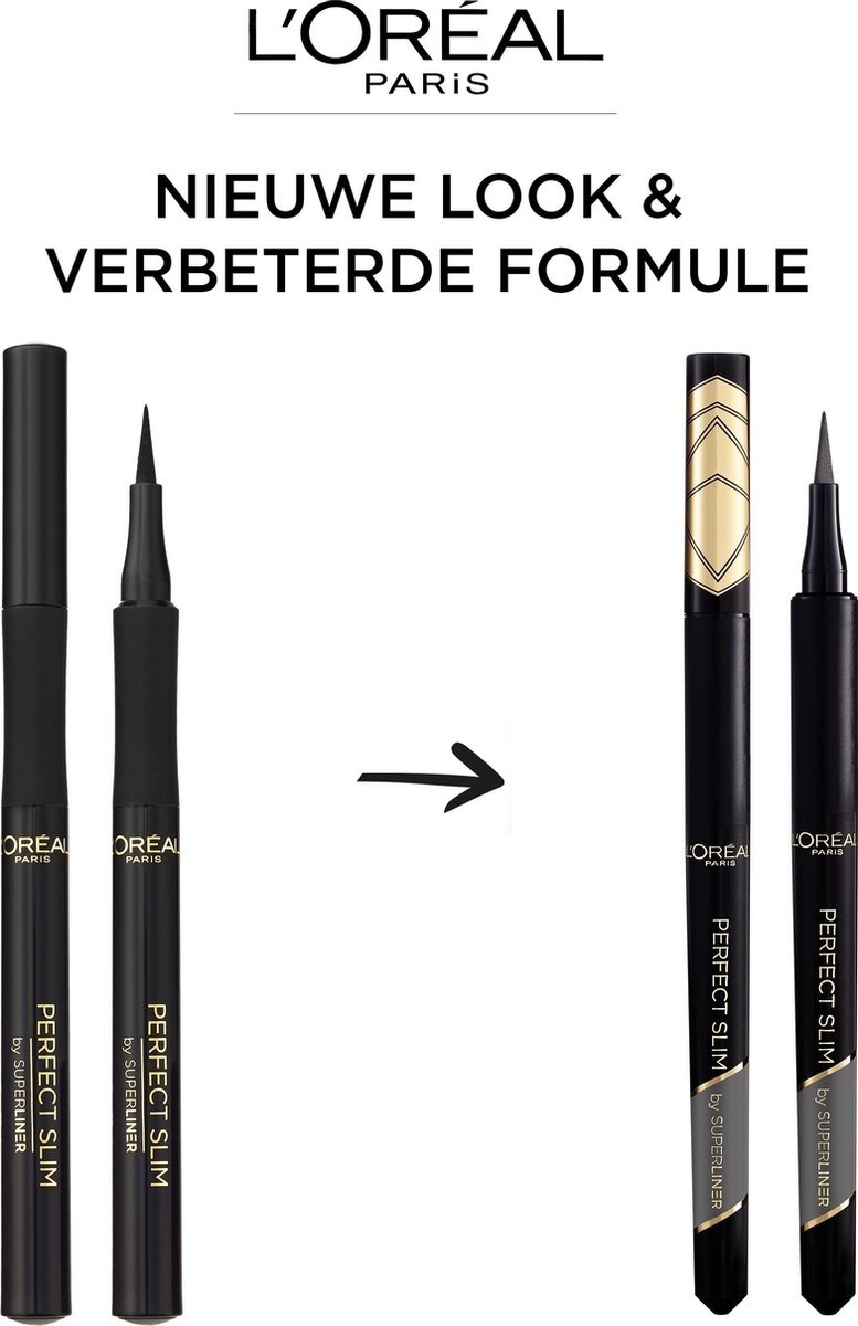 L'Oréal Paris - Superliner Perfect Slim - Grau - Eyeliner mit grauem Stift - 4,7 ml