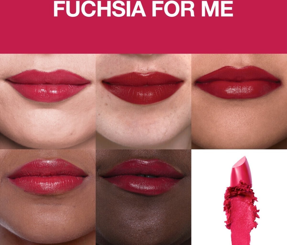Maybelline Color Sensational Made For All Lippenstift - 379 Fuchsia For Me - Roze - Glanzend