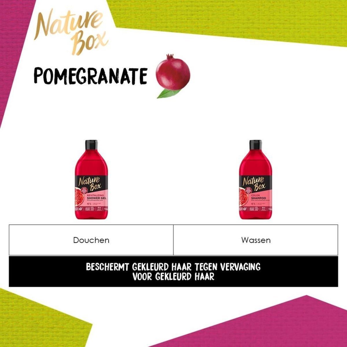 Nature Box - Color Shampoo Pomegranate - 385ml