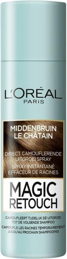 L'Oréal Paris Magic Retouch - Spray camouflage d'excroissance 150 ml - 3 brun moyen