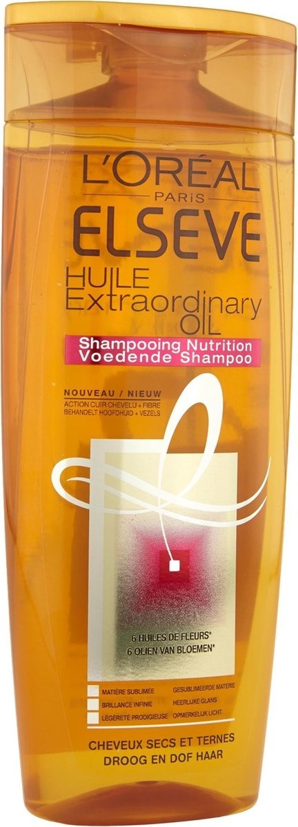 L'Oréal Paris Elsève Shampooing Huile Extraordinaire - Cheveux Secs et Ternes - 250 ml