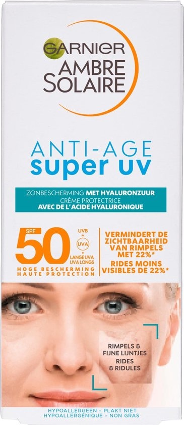 Garnier Ambre Solaire Anti-Age Super UV SPF50 - Emballage endommagé