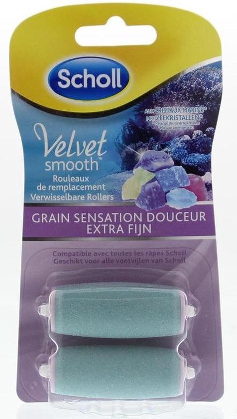 Scholl Velvet Smooth - Refill Callus Remover - Extra Fine - Foot File - 2 Pieces - Packaging damaged
