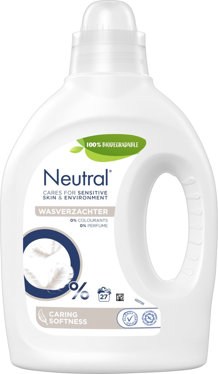 Neutraler, parfümfreier Weichspüler für pflegende Weichheit - 750 ml