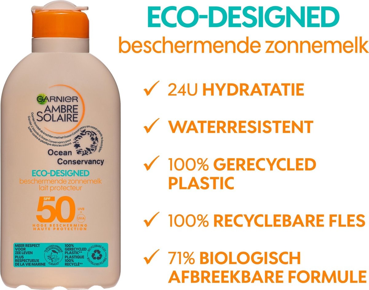 Garnier Ambre Solaire Ocean Protect Crème Solaire SPF 50 - 200ml