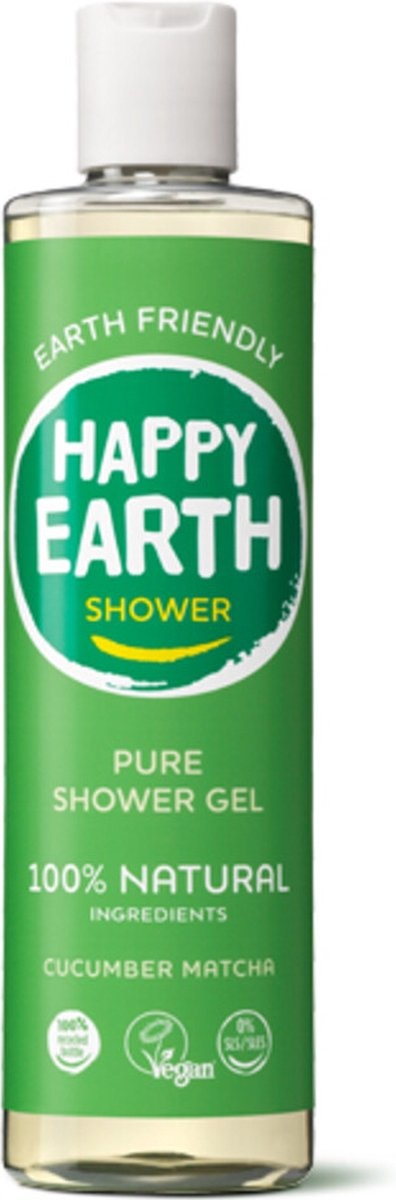 Happy Earth Pure Shower Gel Cucumber Matcha 300 ml