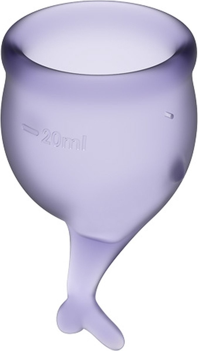 Satisfyer Feel Secure - Coupe menstruelle - 2 pièces - Lilas - Taille M + S