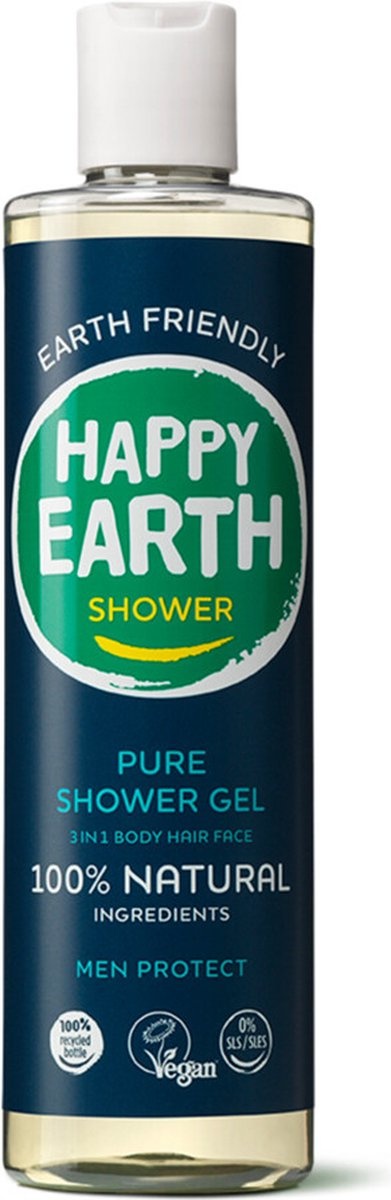 Happy Earth Pure Duschgel Men Protect 300 ml