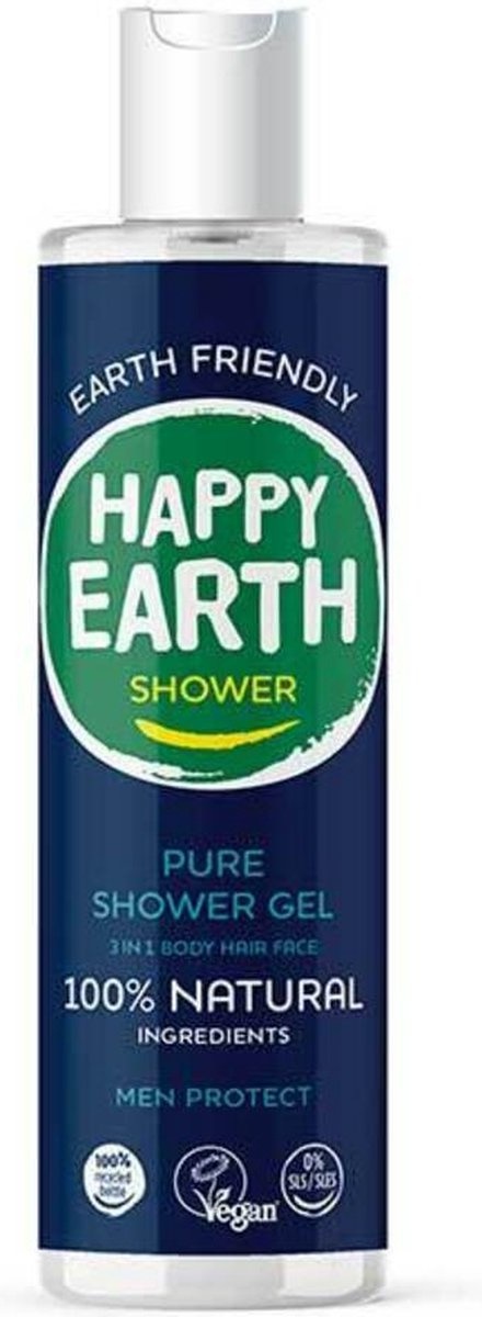 Happy Earth Pure Douchegel Men Protect 300 ml
