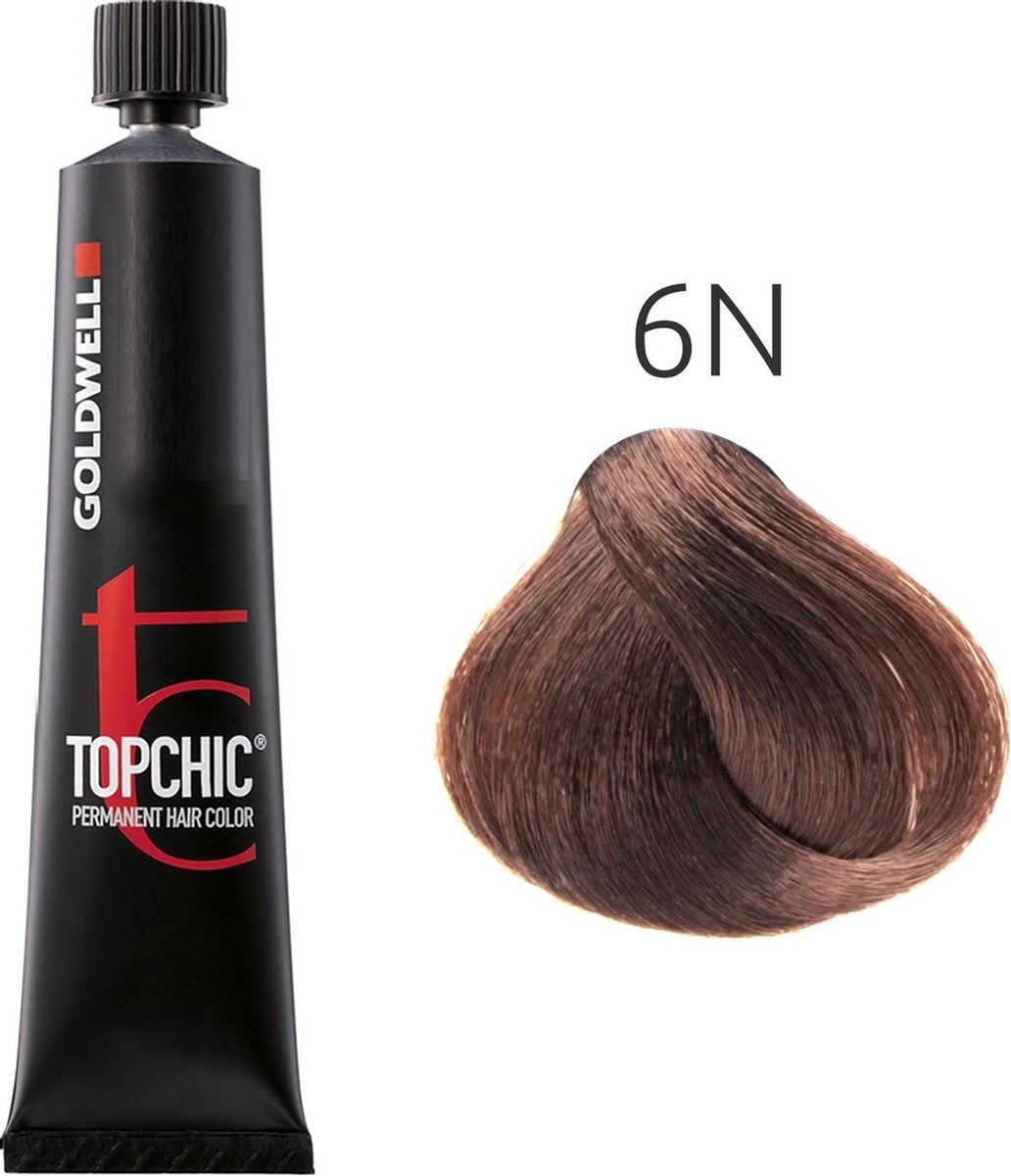 Goldwell Hair Dye Topchic Coloration Permanente 6N Blond Foncé