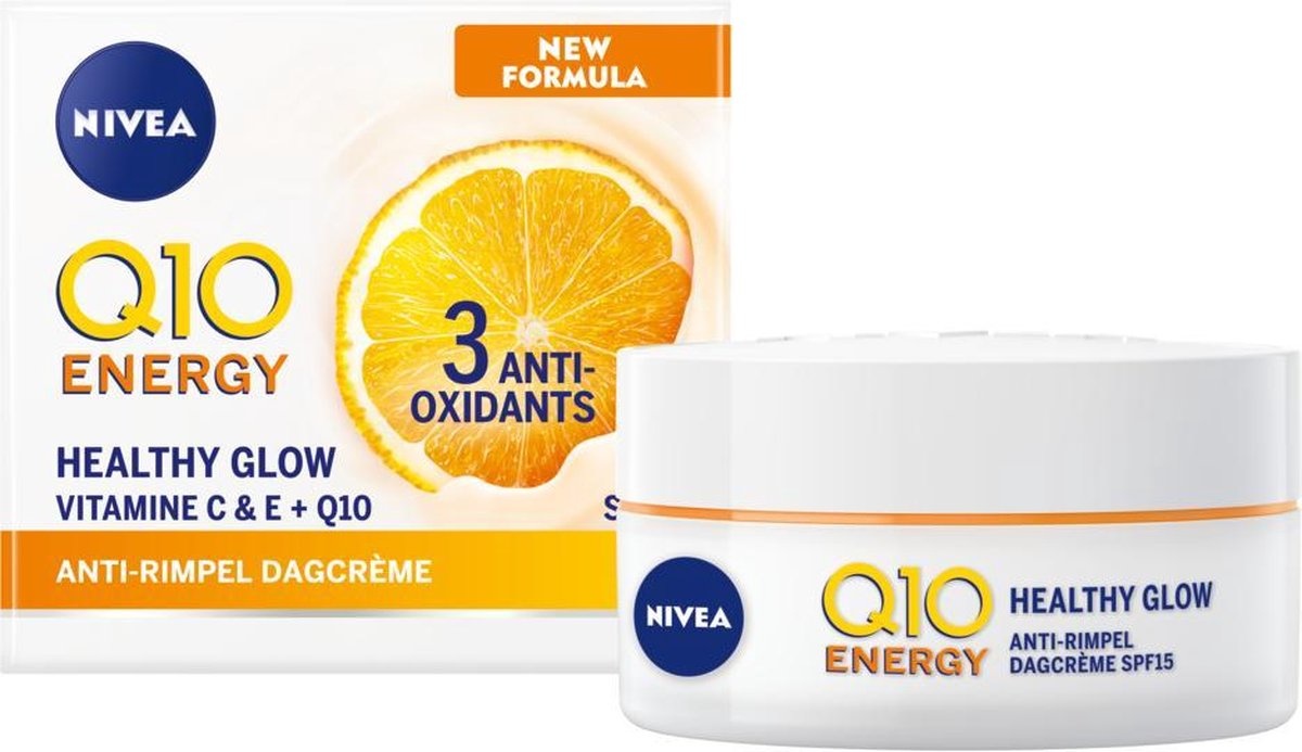 NIVEA Q10plusC Crème de Jour Anti-Rides + Énergie - SPF 15 - 50ml